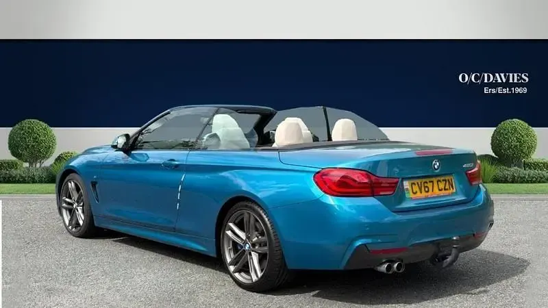 Usado BMW 420 M Sport 184 HP (135 kW) 2017 Azul Cabrios