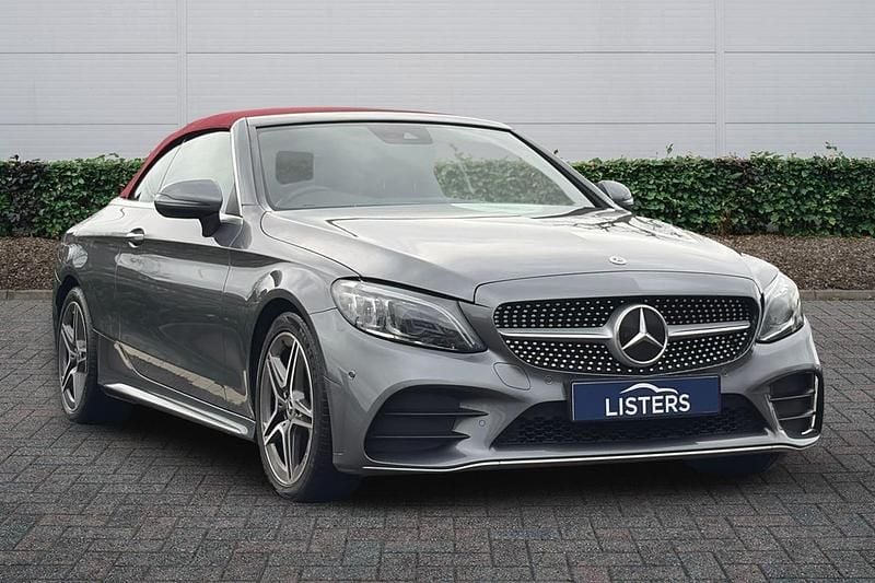 Grey Used 2019 Mercedes C220 AMG Line Premium Cabriolet | £18,990 (Good price) - Image 1/4