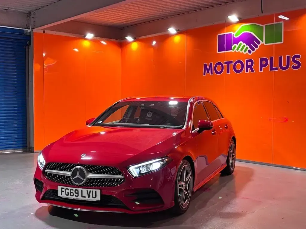 Used Mercedes A200 AMG Line Premium 163 HP (119 kW) 2019 Red Hatchback
