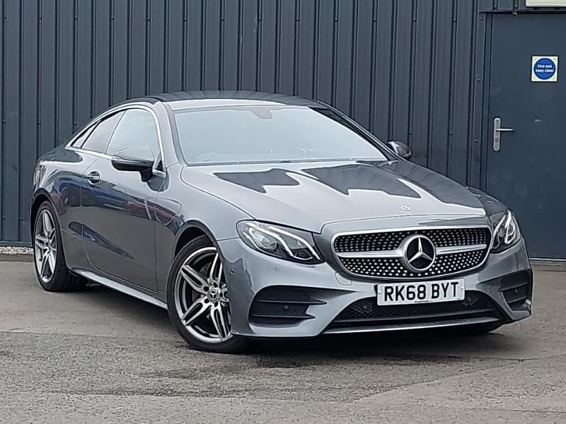 Used Mercedes E220 AMG line 194 HP (142 kW) 2018 Grey Coupe