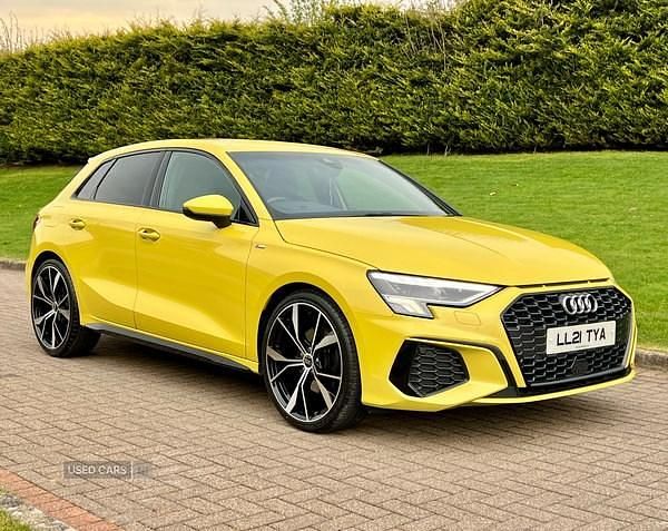 Yellow Used 2021 Audi A3 S-Line Hatchback | £20,495 (A bit pricey) - Image 1/4
