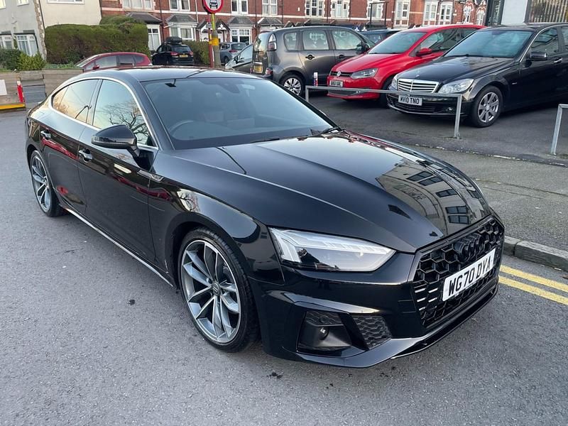 Black Used 2020 Audi A5 S-Line Hatchback | £20,000 (Good price) - Image 1/4