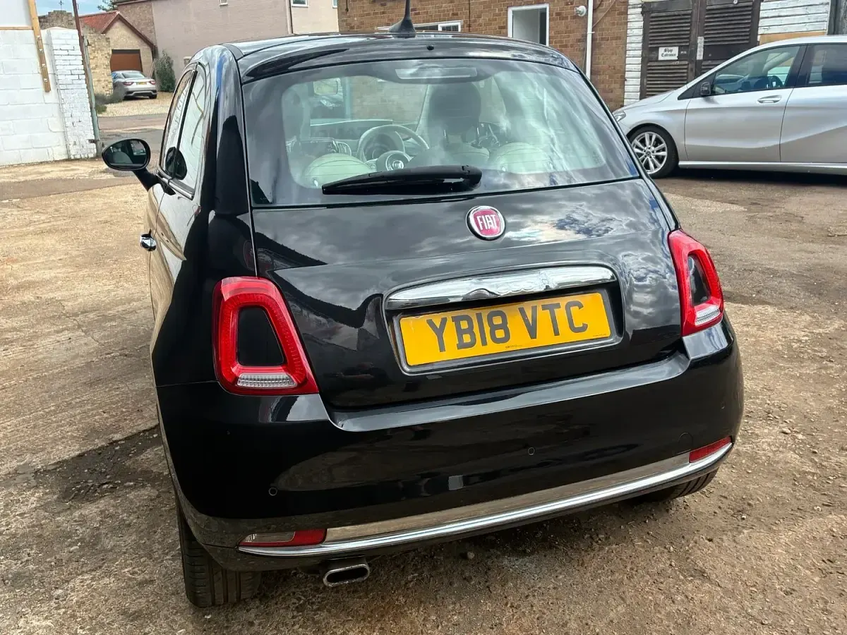 Used Fiat 500 Lounge 69 HP (50 kW) 2018 Black Hatchback