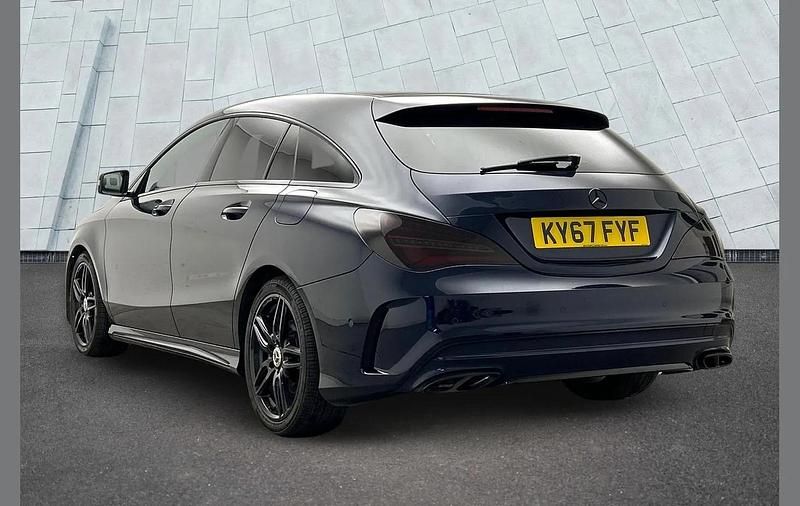 Used Mercedes CLA220 Shooting Brake AMG line 177 HP (130 kW) 2017 Blue Estate