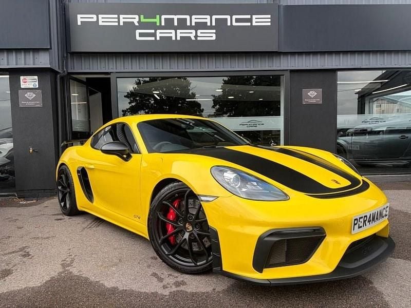 Yellow Used 2021 Porsche Cayman GT4 Coupe | £75,990 (Fair price) - Image 1/4