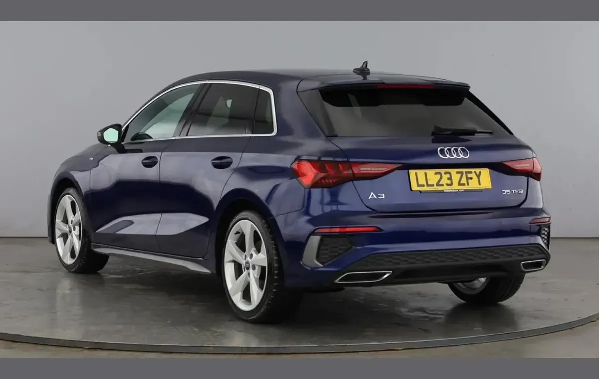 Used Audi A3 S-Line 150 HP (110 kW) 2023 Blue Sedan
