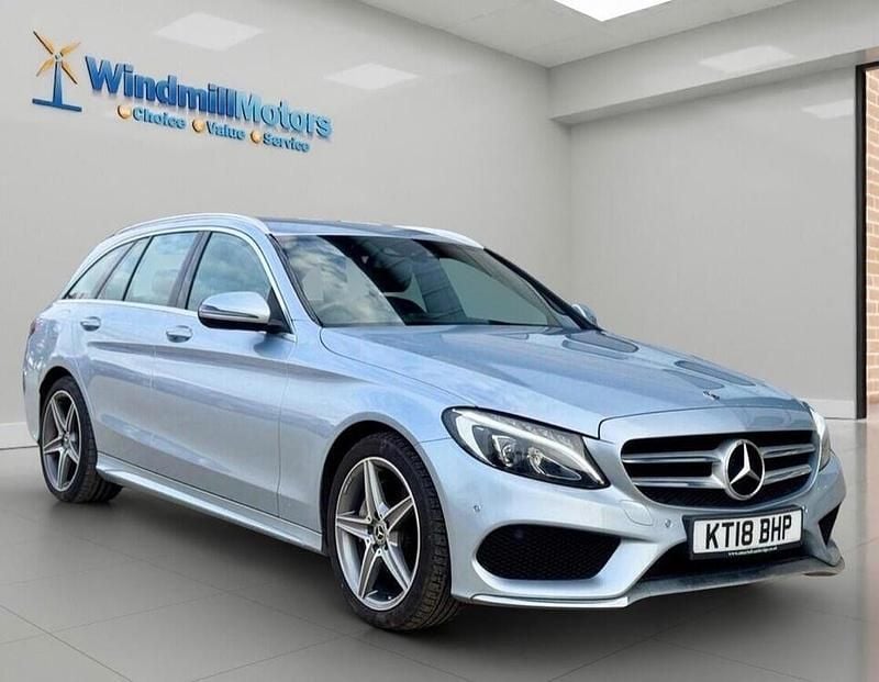 Used Mercedes C220 AMG line 2018 Silver Estate
