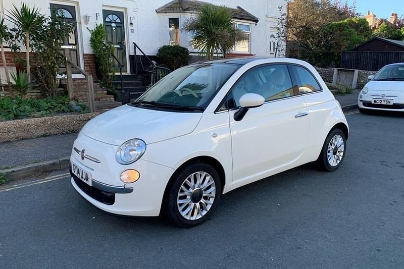 Used Fiat 500 Lounge 69 HP (50 kW) 2014 White Hatchback