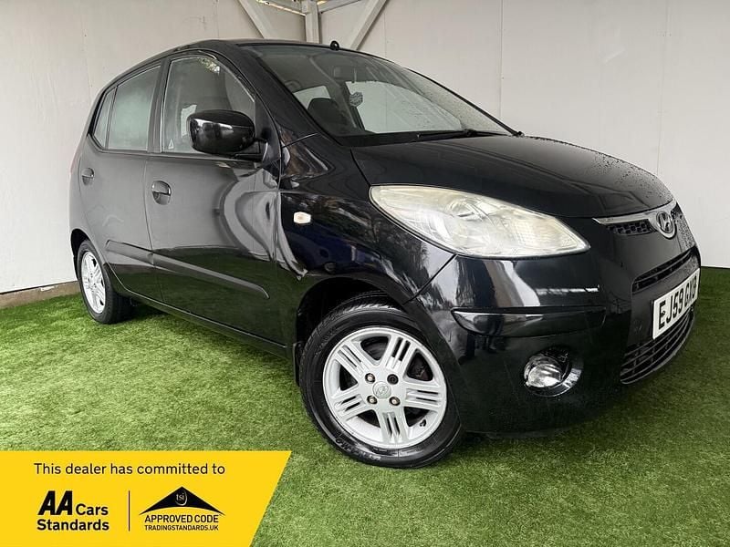 Black Used 2009 Hyundai i10 Comfort Hatchback | £3,595 (Fair price) - Image 1/4