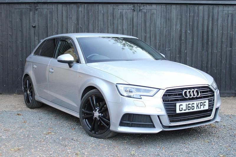 Silver Used 2016 Audi A3 Sportback S-Line Hatchback | £10,990 (Good price) - Image 1/3