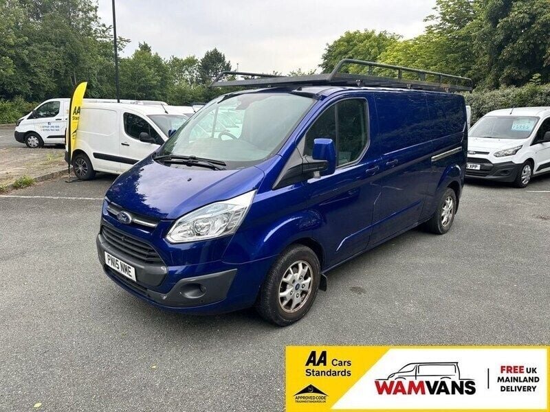 Blue Used 2015 Ford Transit Custom Limited Van | £10,495 (Expensive) - Image 1/4