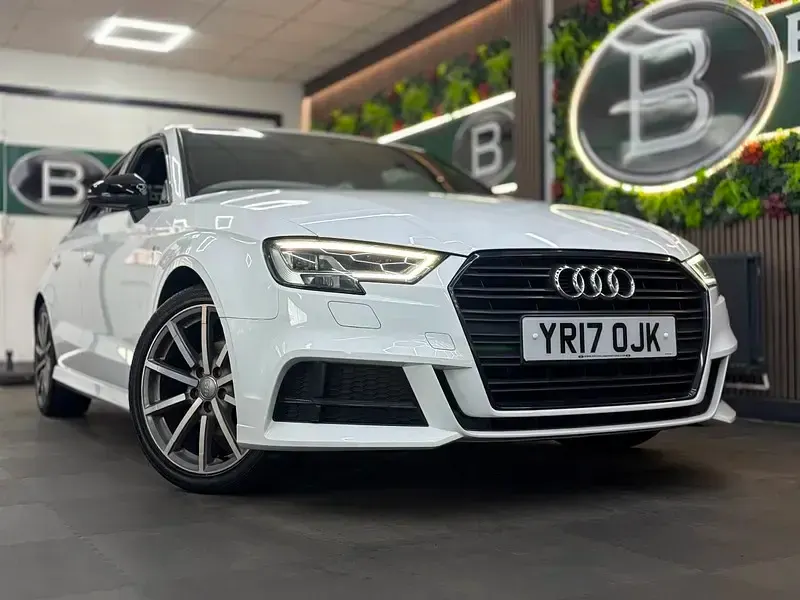 Used Audi A3 Black Edition 150 HP (110 kW) 2017 White Sedan