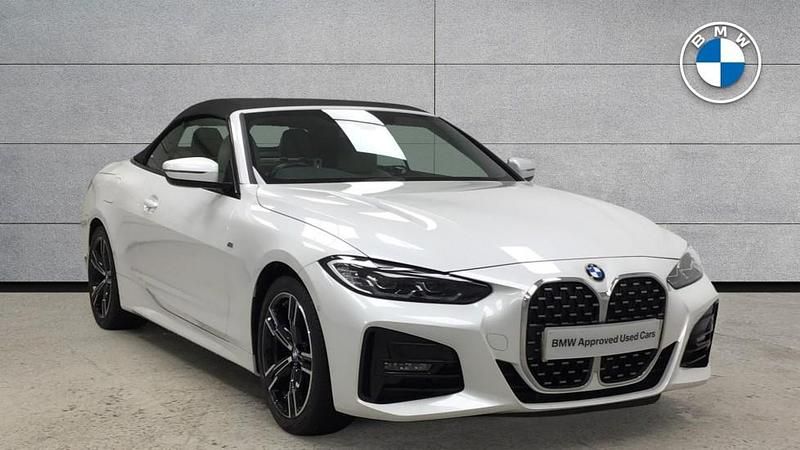 White Used 2022 BMW 420 M Sport Cabriolet | £28,395 (Fair price) - Image 1/4