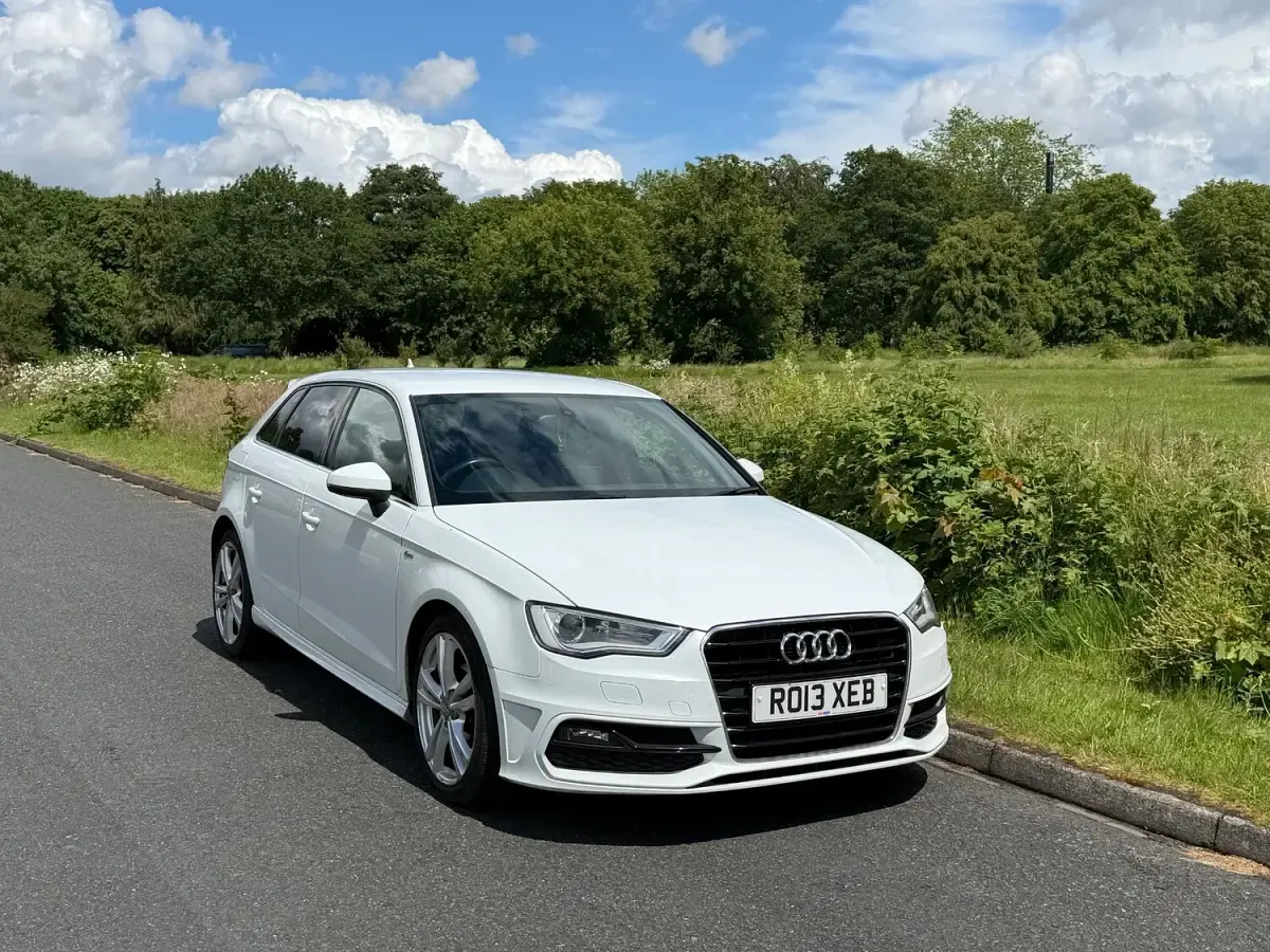 Used Audi A3 S-Line 2013 White Hatchback