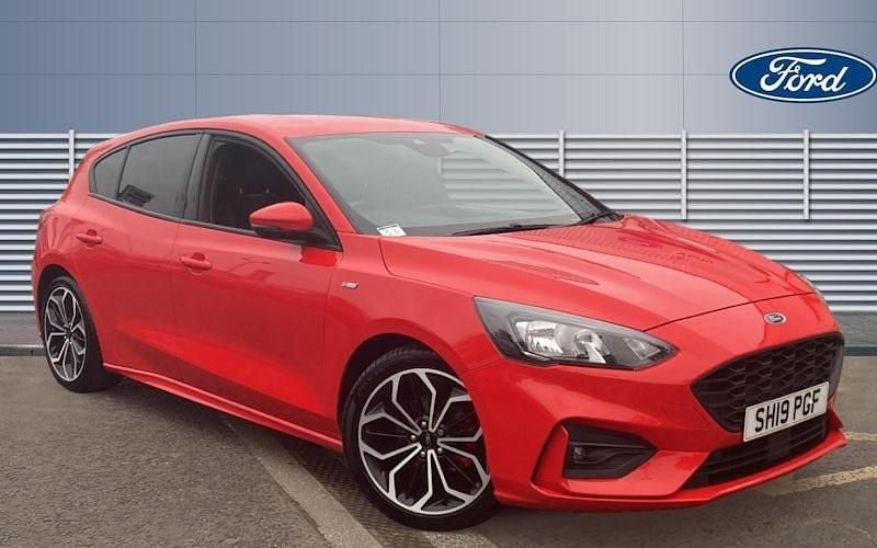 Red Used 2019 Ford Focus ST-Line X Hatchback | £11,489 (Good price) - Image 1/3