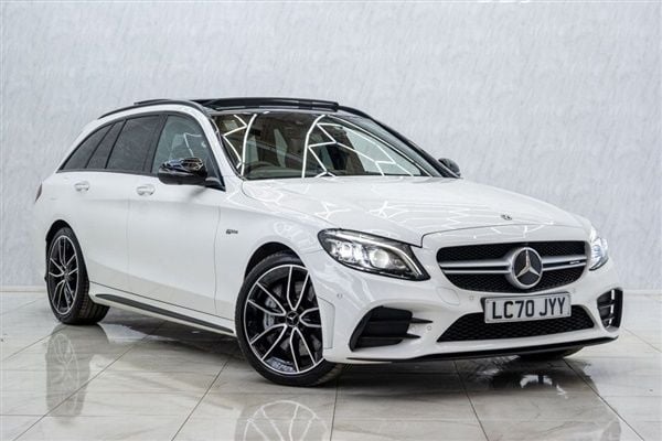 White Used 2020 Mercedes C43 AMG Premium Plus Estate | £31,998 (Fair price) - Image 1/1