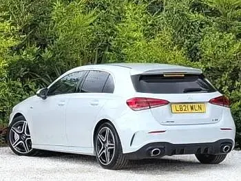 Used Mercedes A35 AMG Executive 306 HP (225 kW) 2021 White Hatchback