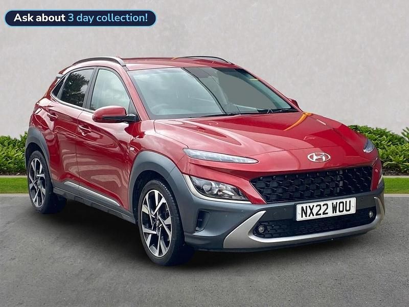 Red Used 2022 Hyundai Kona Premium SUV | £13,499 (Fair price) - Image 1/4
