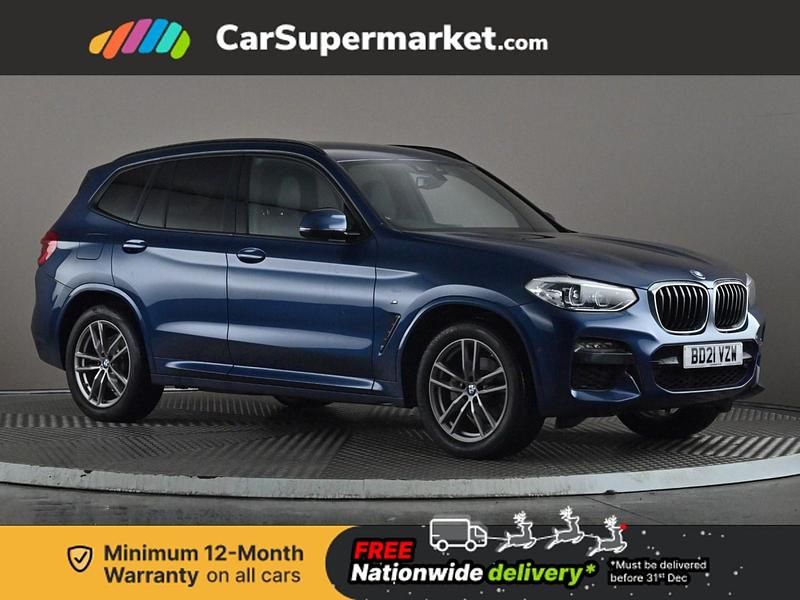 Blue Used 2021 BMW X3 M Sport SUV | £25,676 (Super price) - Image 1/4