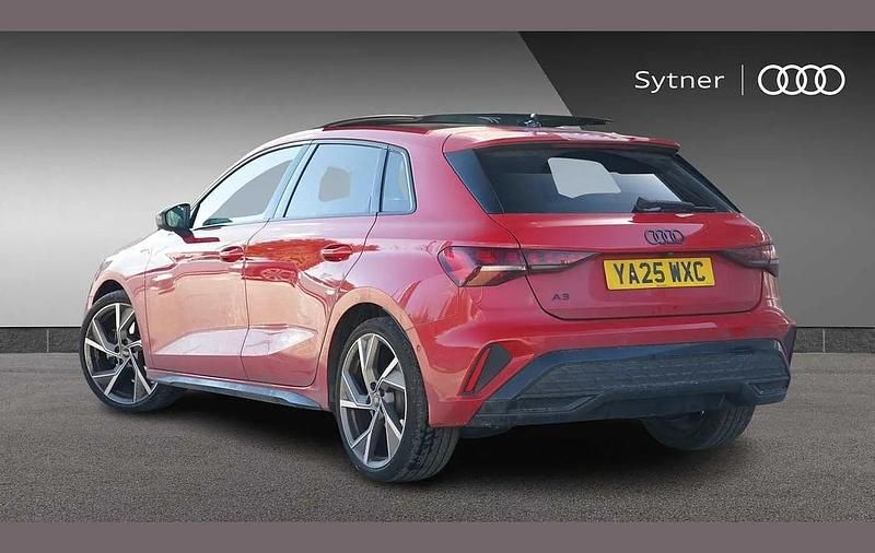 Used Audi A3 Black Edition 147 HP (108 kW) 2025 Red Hatchback