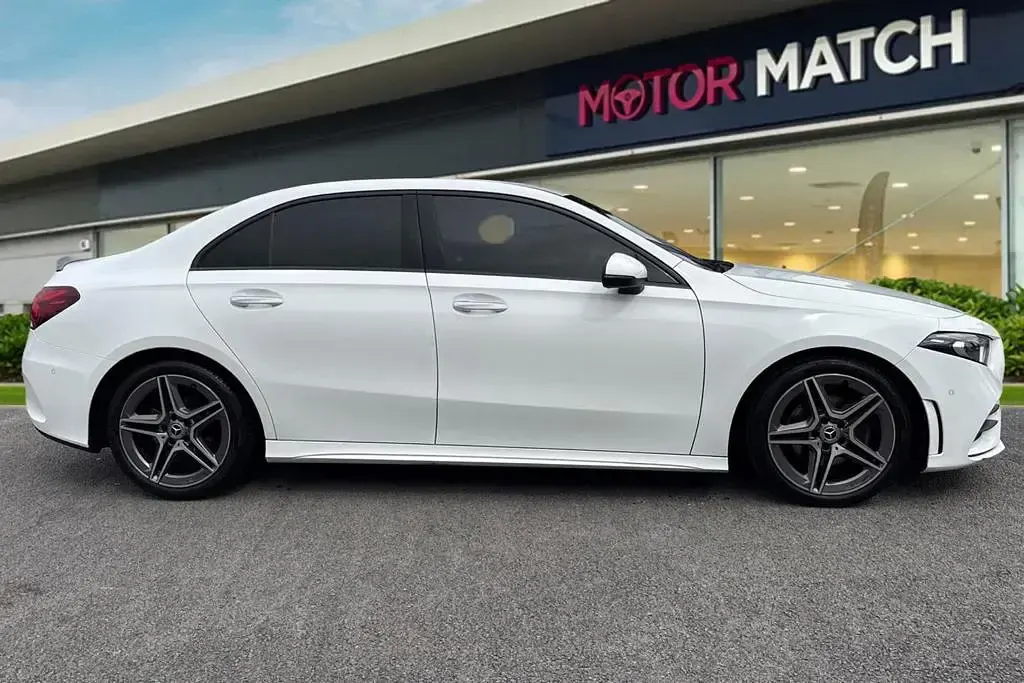 Used Mercedes A180 AMG line 2019 White Sedan