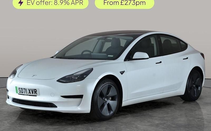 Used Tesla Model 3 Standard Range 208 kW (283 HP) 2021 White Sedan