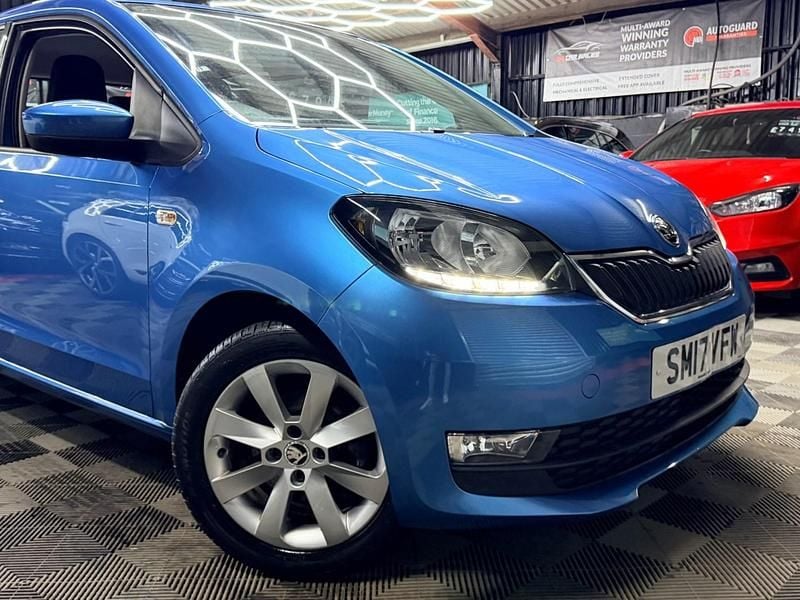 Used Skoda Citigo SE L 75 HP (55 kW) 2017 Blue Hatchback