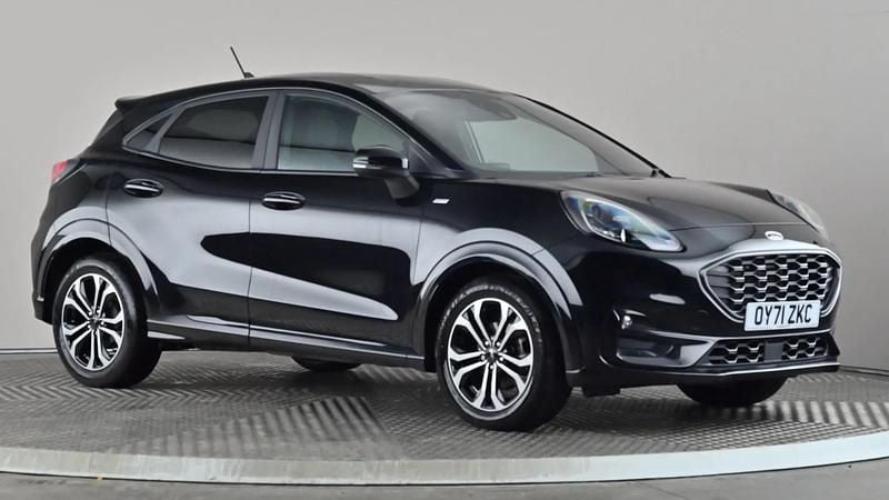 Black Used 2021 Ford Puma Gen-E ST-Line Hatchback | £15,798 (Fair price) - Image 1/4