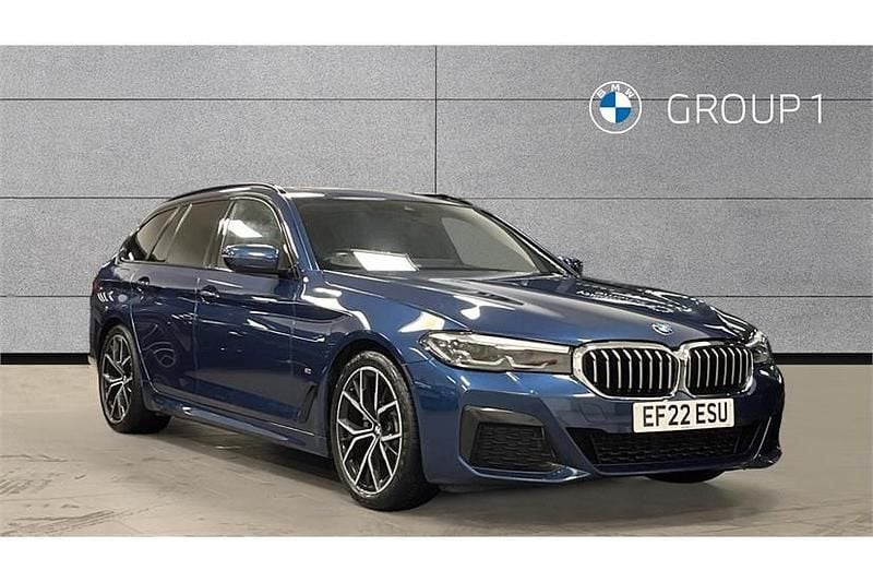 Blue Used 2022 BMW 520 M Sport Estate | £24,550 (Good price) - Image 1/4