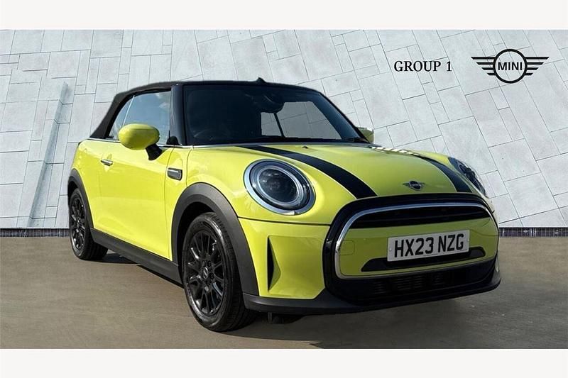 Yellow Used 2023 Mini Cooper Cabriolet Classic Cabriolet | £20,495 (Expensive) - Image 1/4