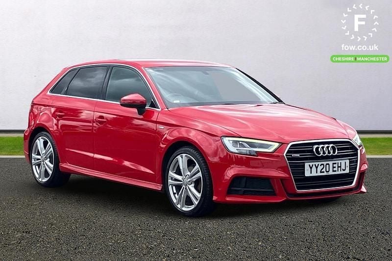 Red Used 2020 Audi A3 S-Line Hatchback | £16,899 (Fair price) - Image 1/4