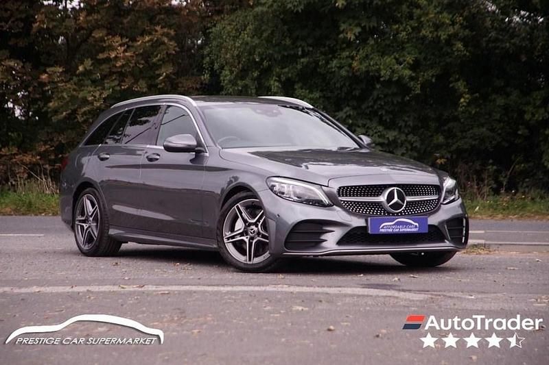 Grey Used 2019 Mercedes C300 AMG line Estate | £19,399 (Fair price) - Image 1/4