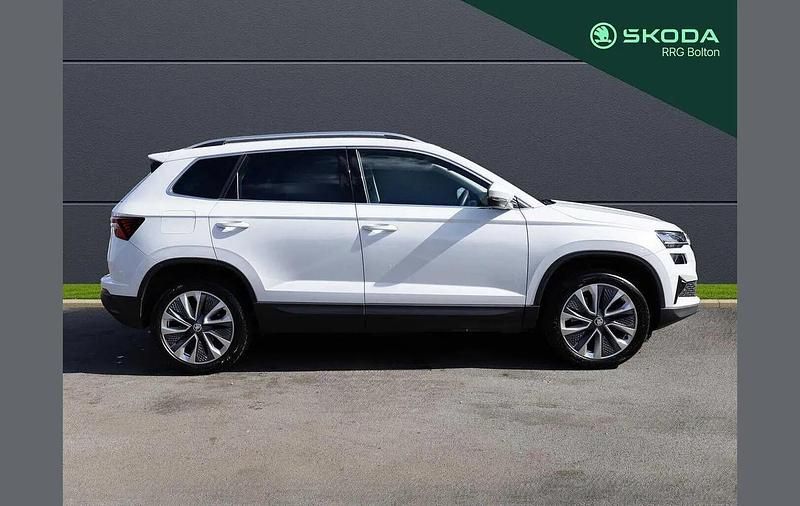 Used Skoda Karoq SE L 150 HP (110 kW) 2024 Moon white metallic SUV