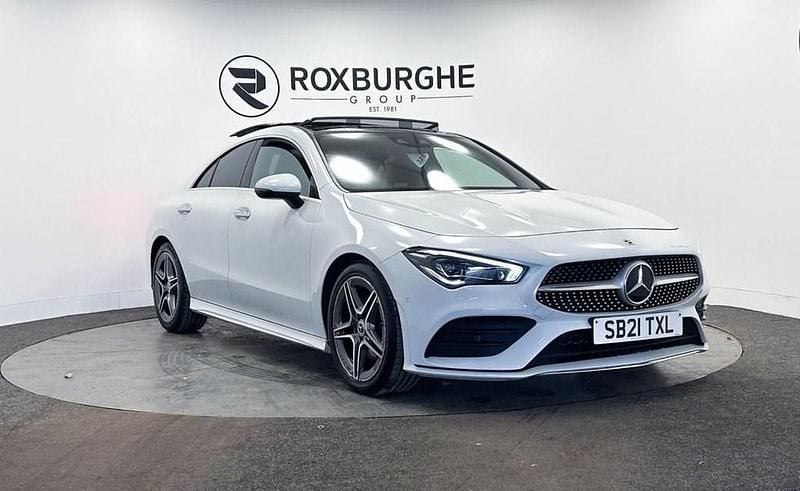 White Used 2021 Mercedes CLA180 AMG line Sedan | £20,750 (Fair price) - Image 1/4