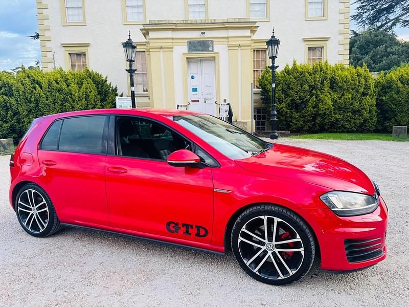 Red Used 2016 VW Golf VII GTD Hatchback | £10,998 (Fair price) - Image 1/4