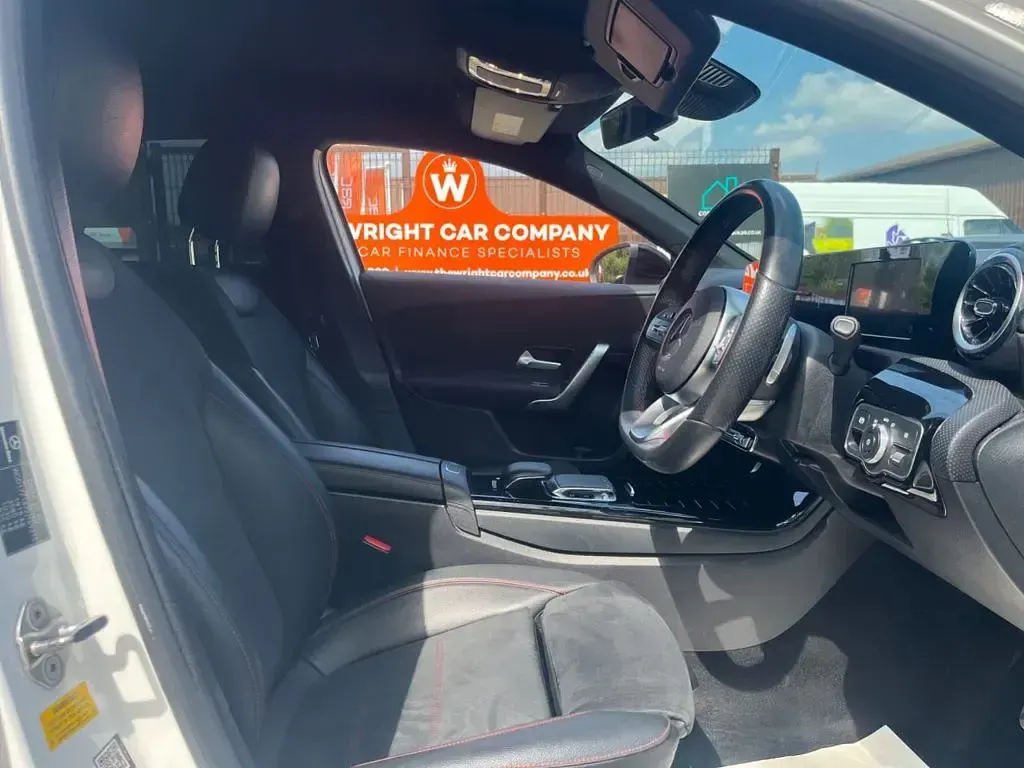 Used Mercedes A200 AMG line 163 HP (119 kW) 2019 White Sedan