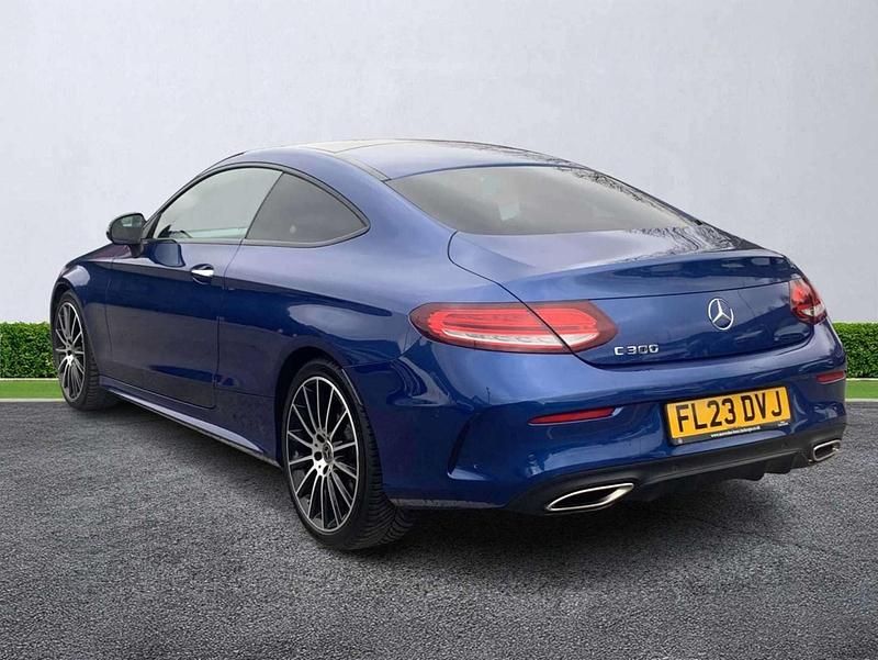 Used Mercedes C300e AMG line 2023 Blue Coupe