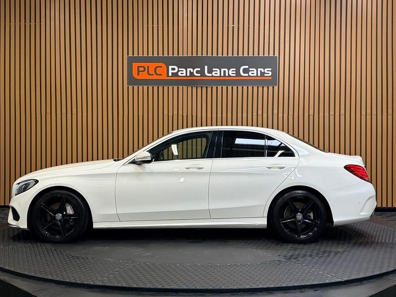 Used Mercedes C220 AMG line 170 HP (125 kW) 2014 White Sedan