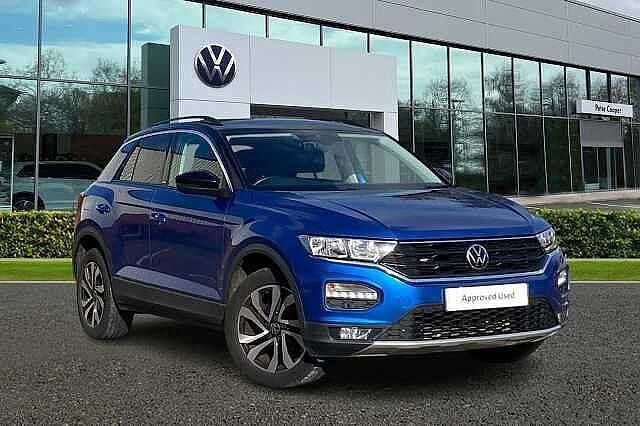 Blue Used 2021 VW T-Roc Active SUV | £19,294 (Fair price) - Image 1/4