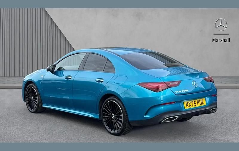 Used Mercedes CLA250e AMG Line Premium Plus 218 HP (160 kW) 2025 Blue Sedan