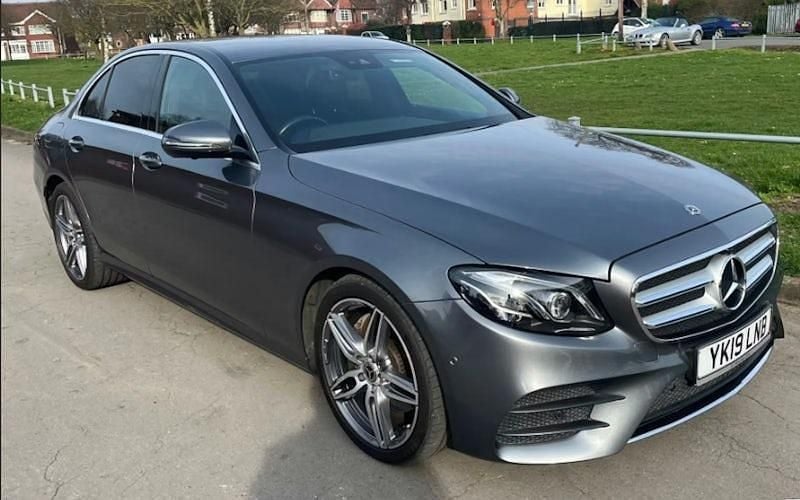 Used Mercedes E220 AMG line 194 HP (142 kW) 2019 Grey Sedan