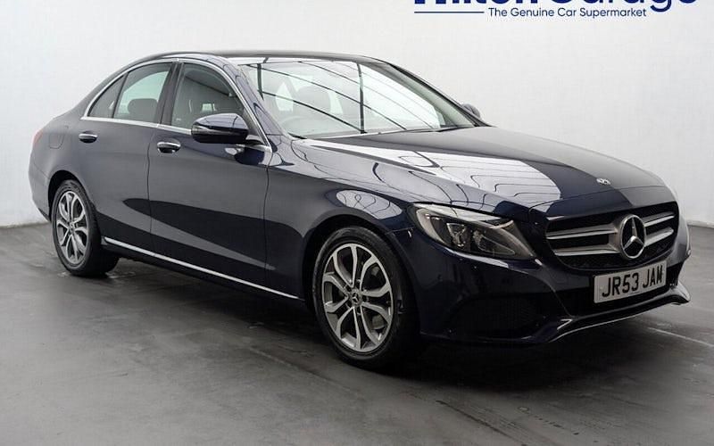 Used Mercedes C220 Premium Plus 170 HP (125 kW) 2018 Blue Sedan
