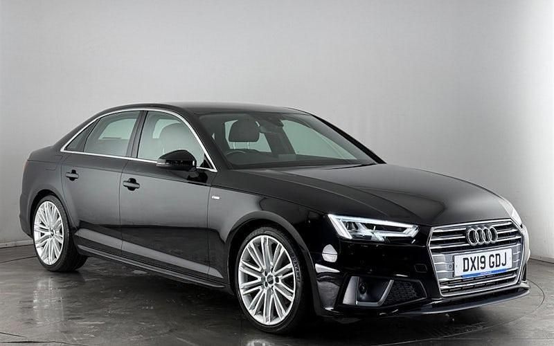 Used Audi A4 S-Line 150 HP (110 kW) 2019 Black Sedan