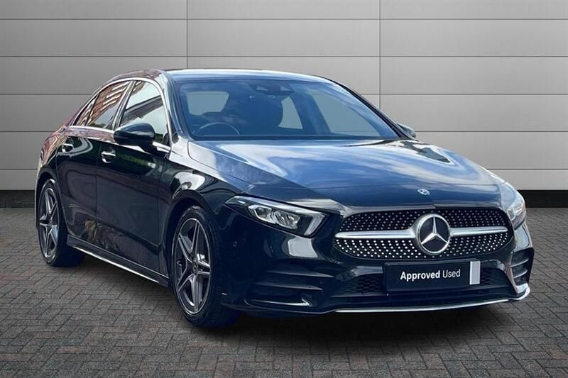 Cosmos black Used 2020 Mercedes A200 AMG Line Premium Sedan | £16,490 (Fair price) - Image 1/4