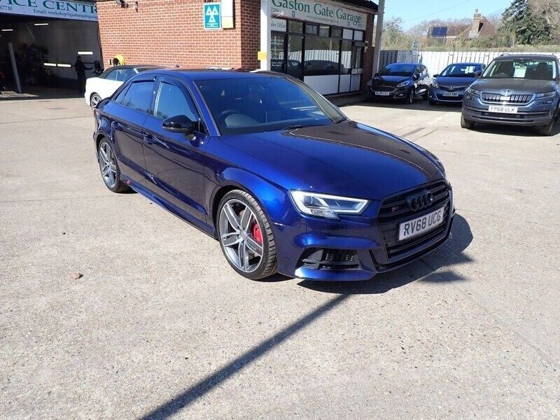 Blue Used 2018 Audi S3 Black Edition Sedan | £19,990 (Fair price) - Image 1/4