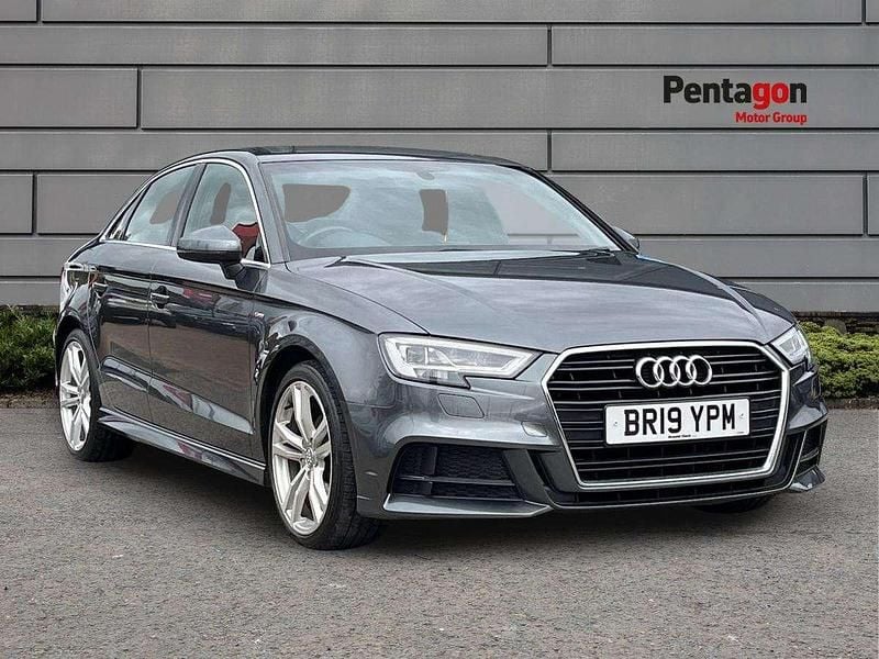 Grey Used 2019 Audi A3 S-Line Sedan | £15,290 (Fair price) - Image 1/4