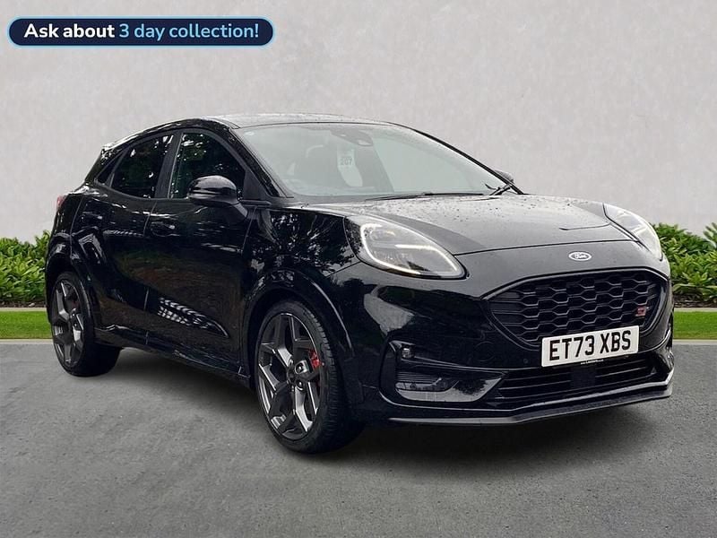 Black Used 2023 Ford Puma ST Hatchback | £21,199 (Expensive) - Image 1/4