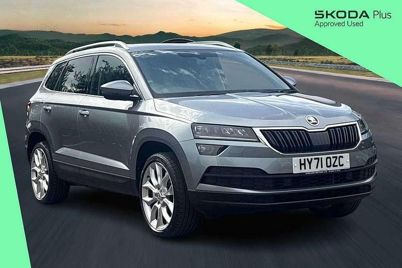 Business grey metallic Used 2021 Skoda Karoq SUV | £22,300 (Fair price) - Image 1/4