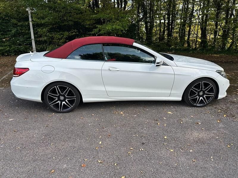 Used Mercedes E250 AMG line 2015 White Cabriolet