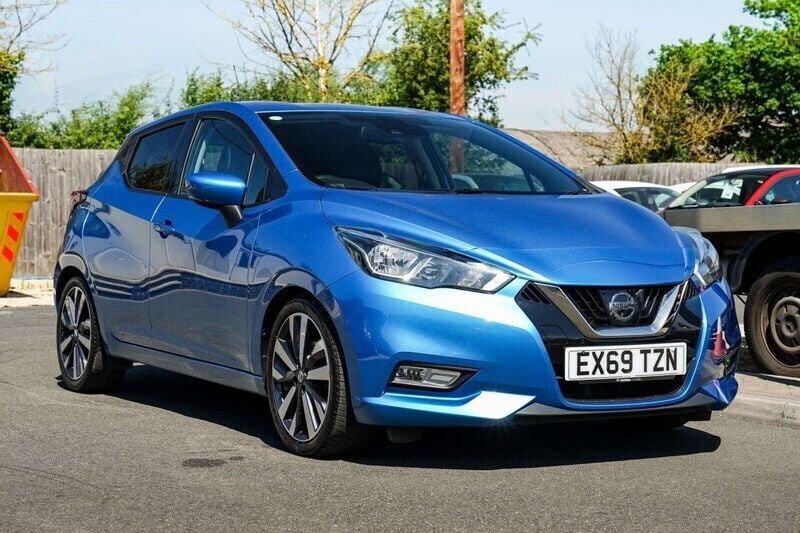 Blue Used 2019 Nissan Micra Tekna Hatchback | £9,195 (Fair price) - Image 1/4